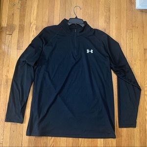 Black Mens Large Under Armour Sports Quarterzip